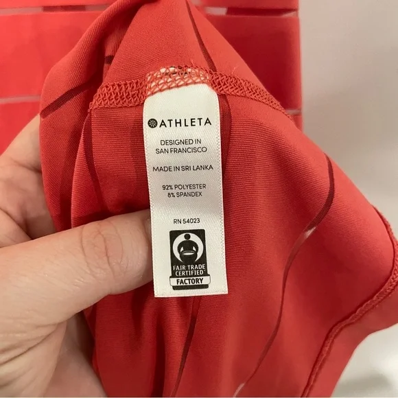 Athleta Red Striped Tank Top - Picture 5 of 8